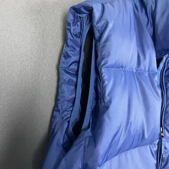 Gap Vest Men Small Blue Down Filled Puffer Zip Out Hood Pockets Gorpcore - Picture 6 of 16